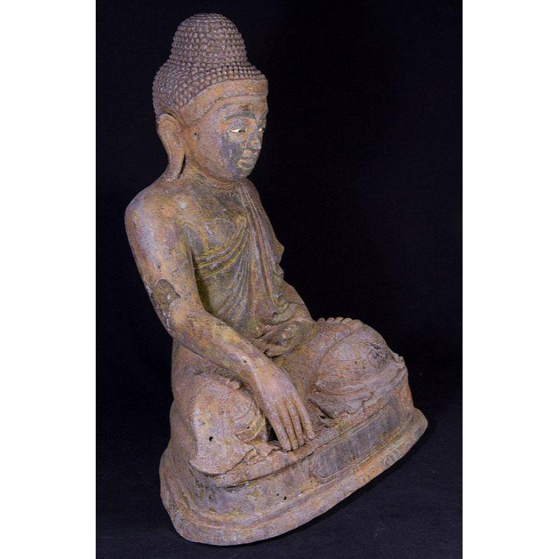 Antique Bronze Mandalay Buddha Statue from Burma For Sale 11