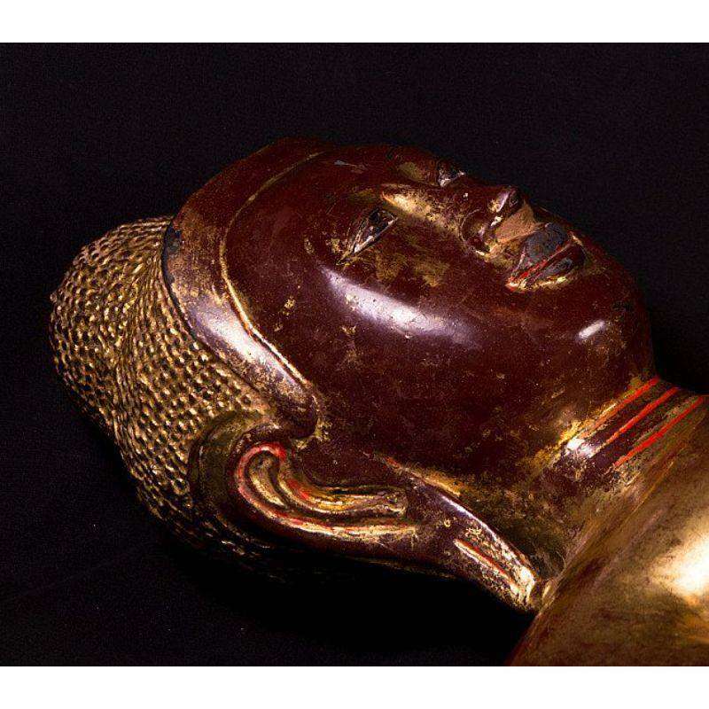 Antique Bronze Mandalay Buddha Statue from Burma For Sale 14