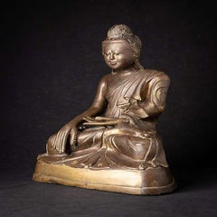 Antique Bronze Mandalay Buddha Statue from Burma