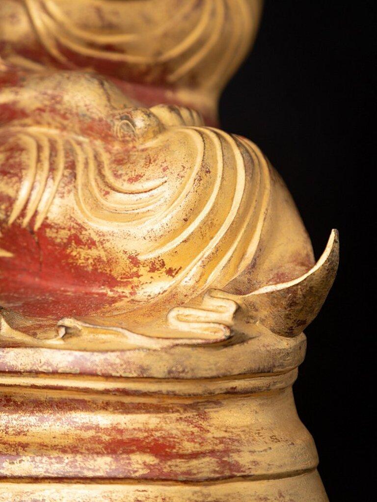 Statue de Bouddha Mandalay en bronze ancien de Birmanie en vente 15