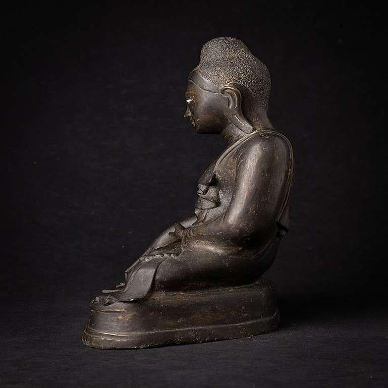 statue de Bouddha Mandalay en bronze ancien de Birmanie Bon état - En vente à DEVENTER, NL