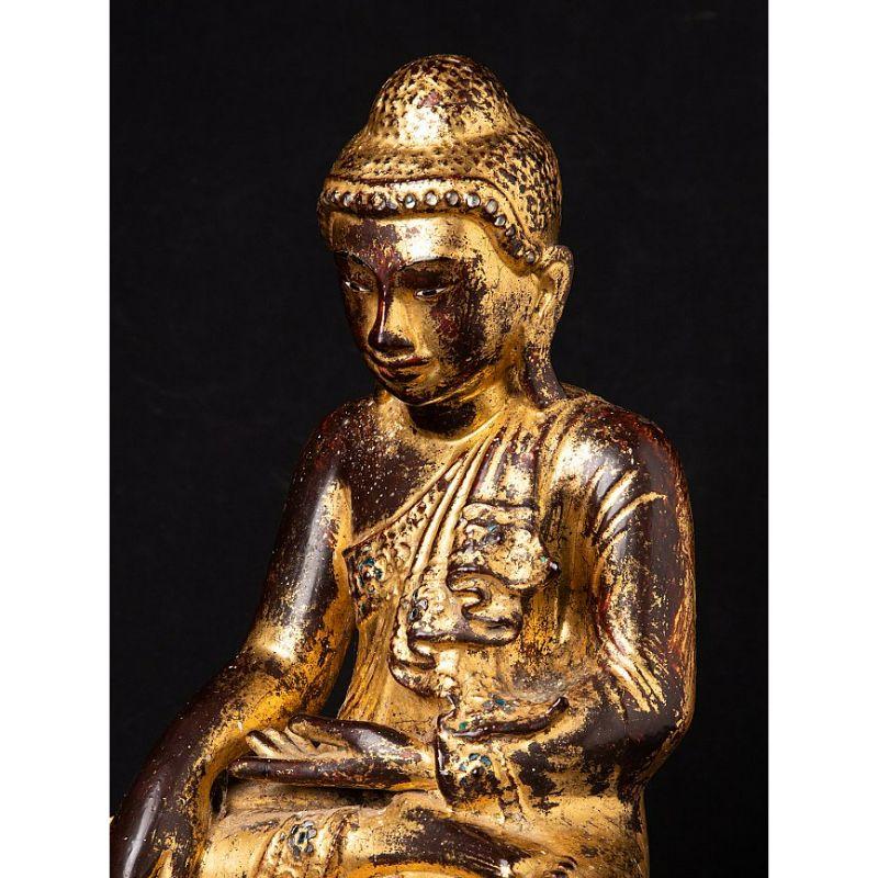 19th Century Antique Bronze Mandalay Buddha Statue from Burma For Sale