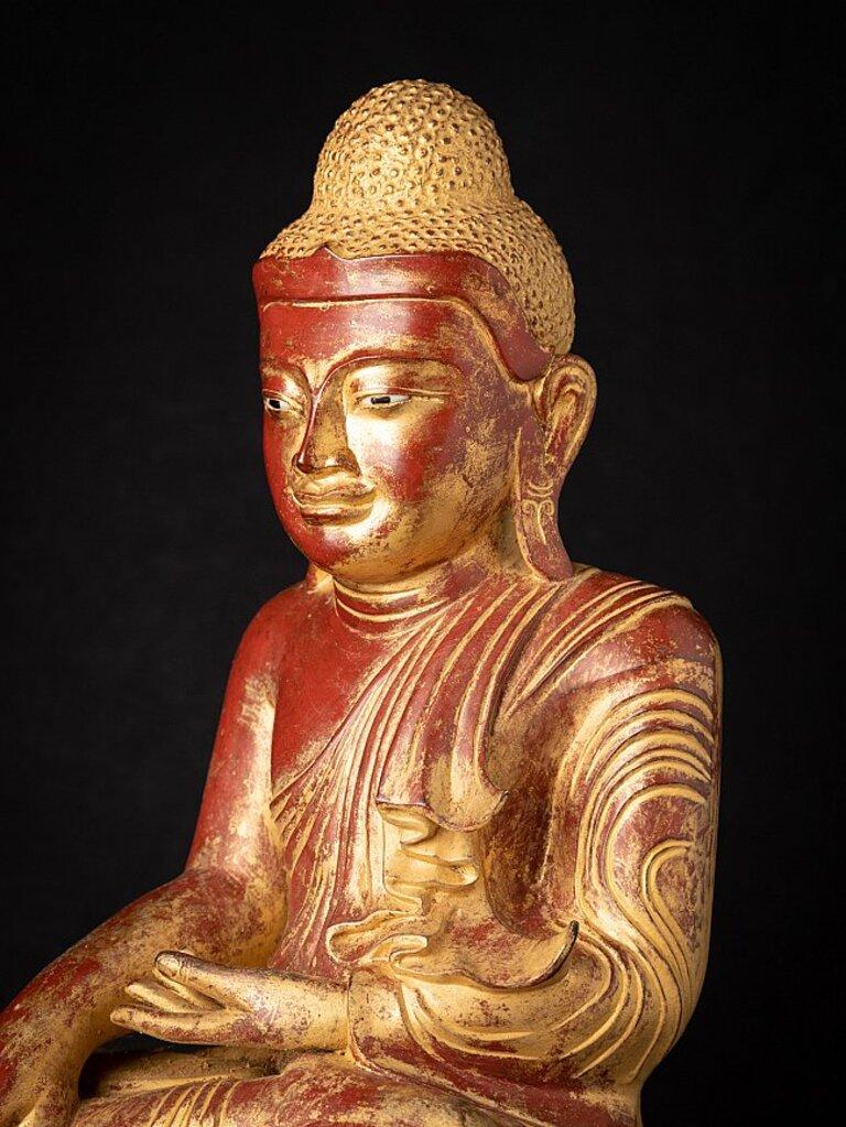 19th Century Antique Bronze Mandalay Buddha Statue from Burma For Sale