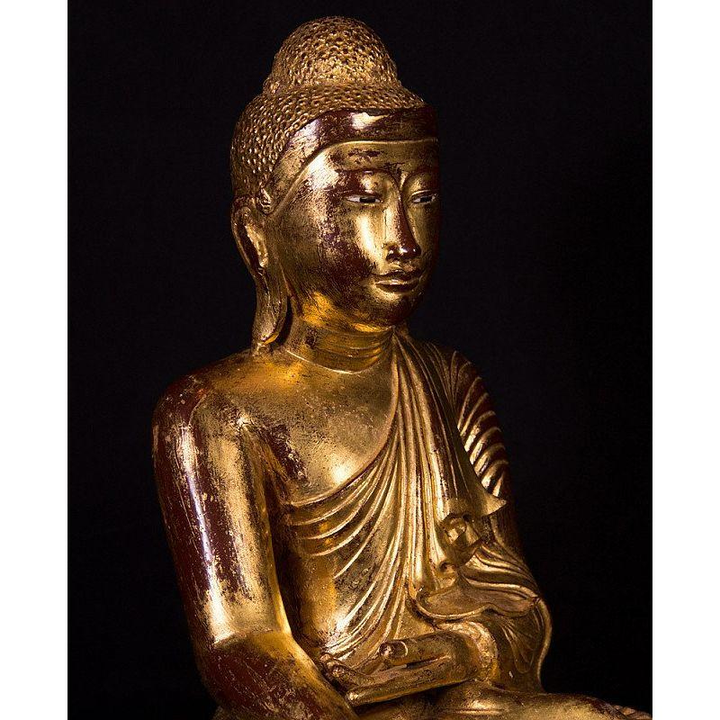 Antique Bronze Mandalay Buddha Statue from Burma For Sale 4