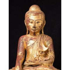 Antique bronze Mandalay Buddha statue from Burma  Original Buddhas