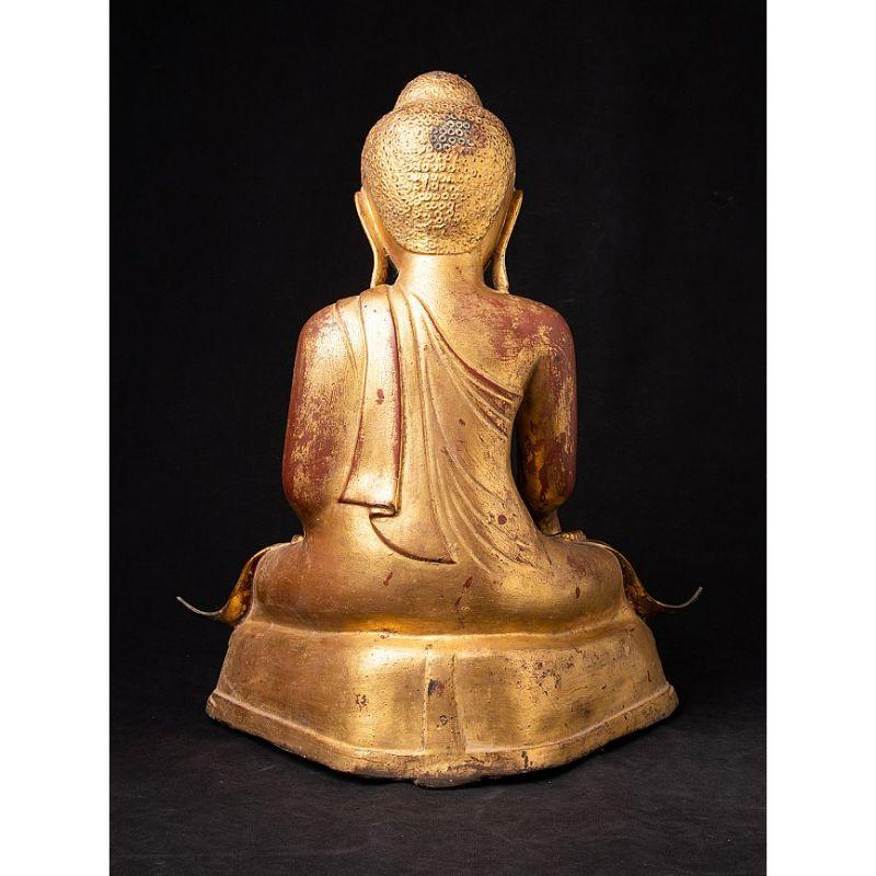 19th Century Antique bronze Mandalay Buddha statue from Burma  Original Buddhas For Sale