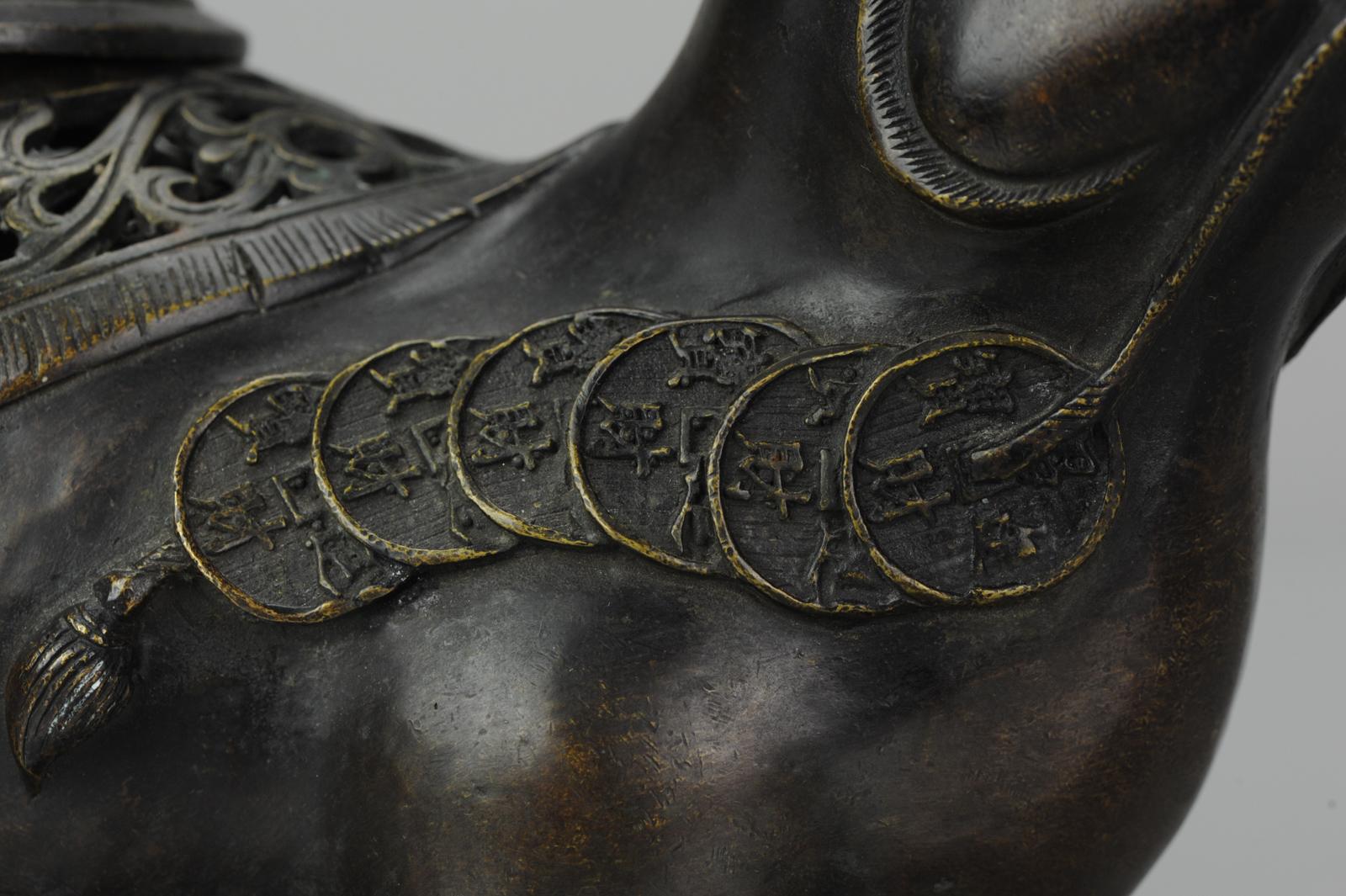 Antique Bronze Meiji Okimono of a Rat 19th Century Japan, Japanese 12