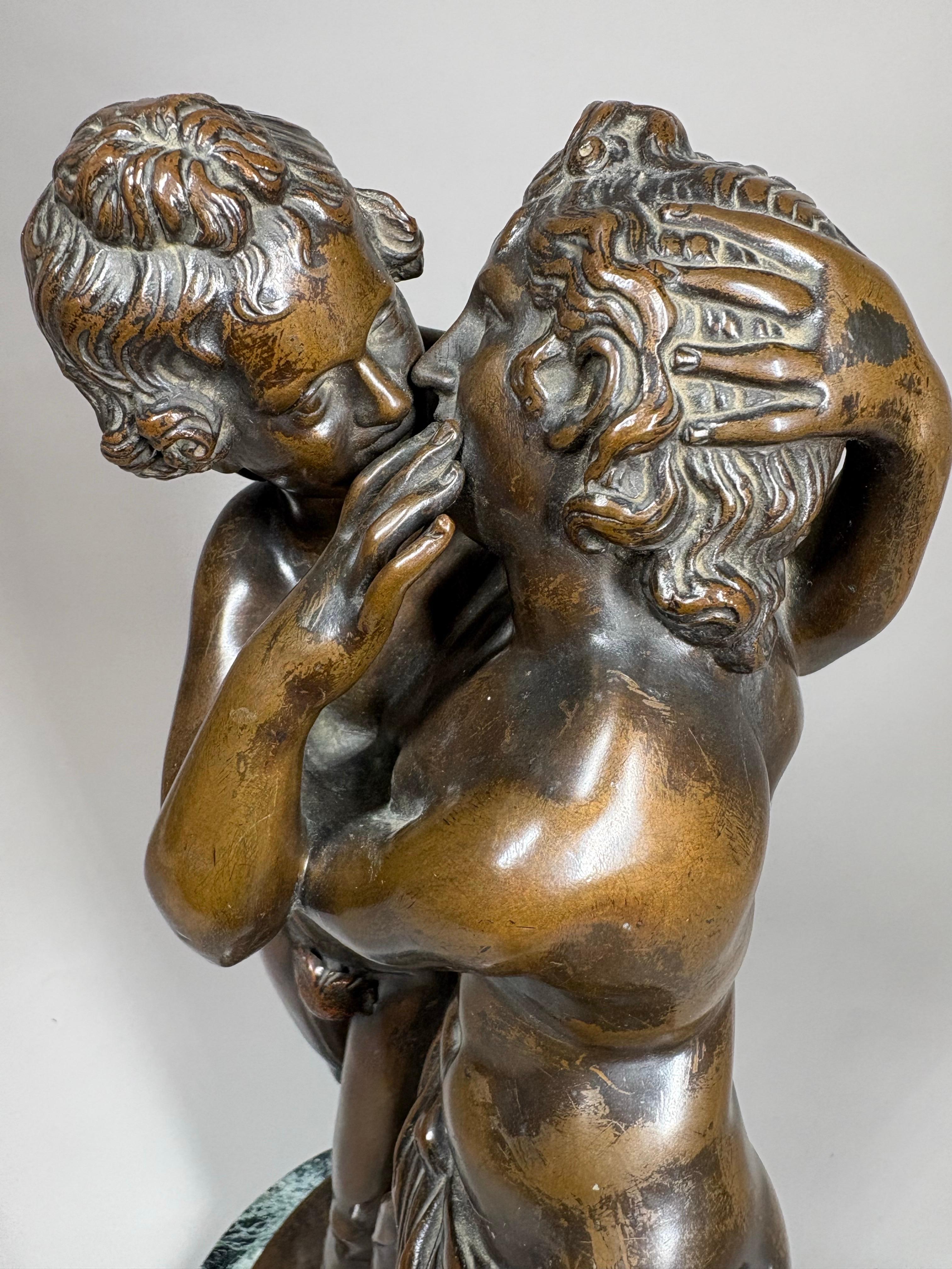Antique bronze model of Cupid and Psyche after The Antique en venta 4