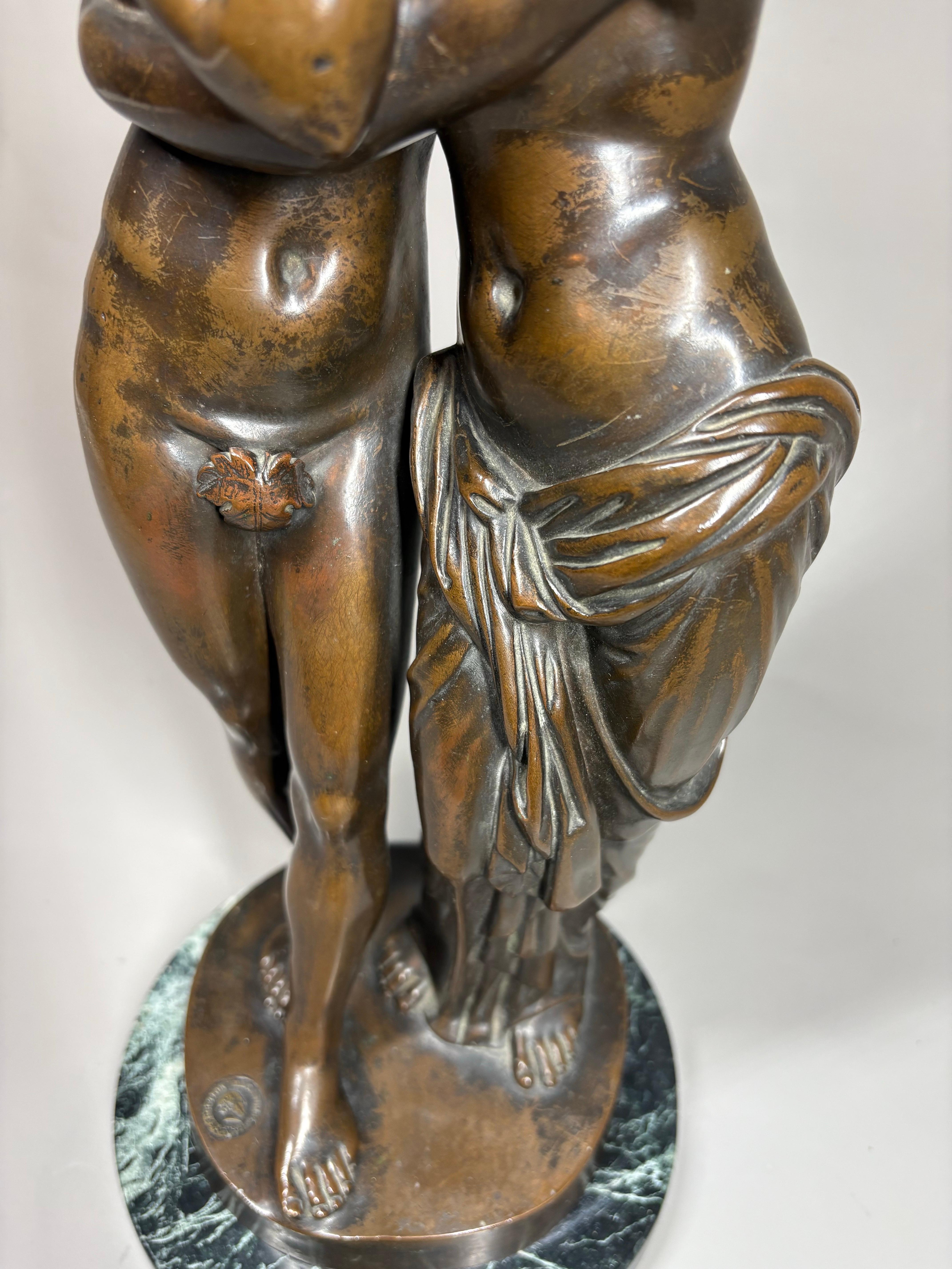 Antique bronze model of Cupid and Psyche after The Antique en venta 5