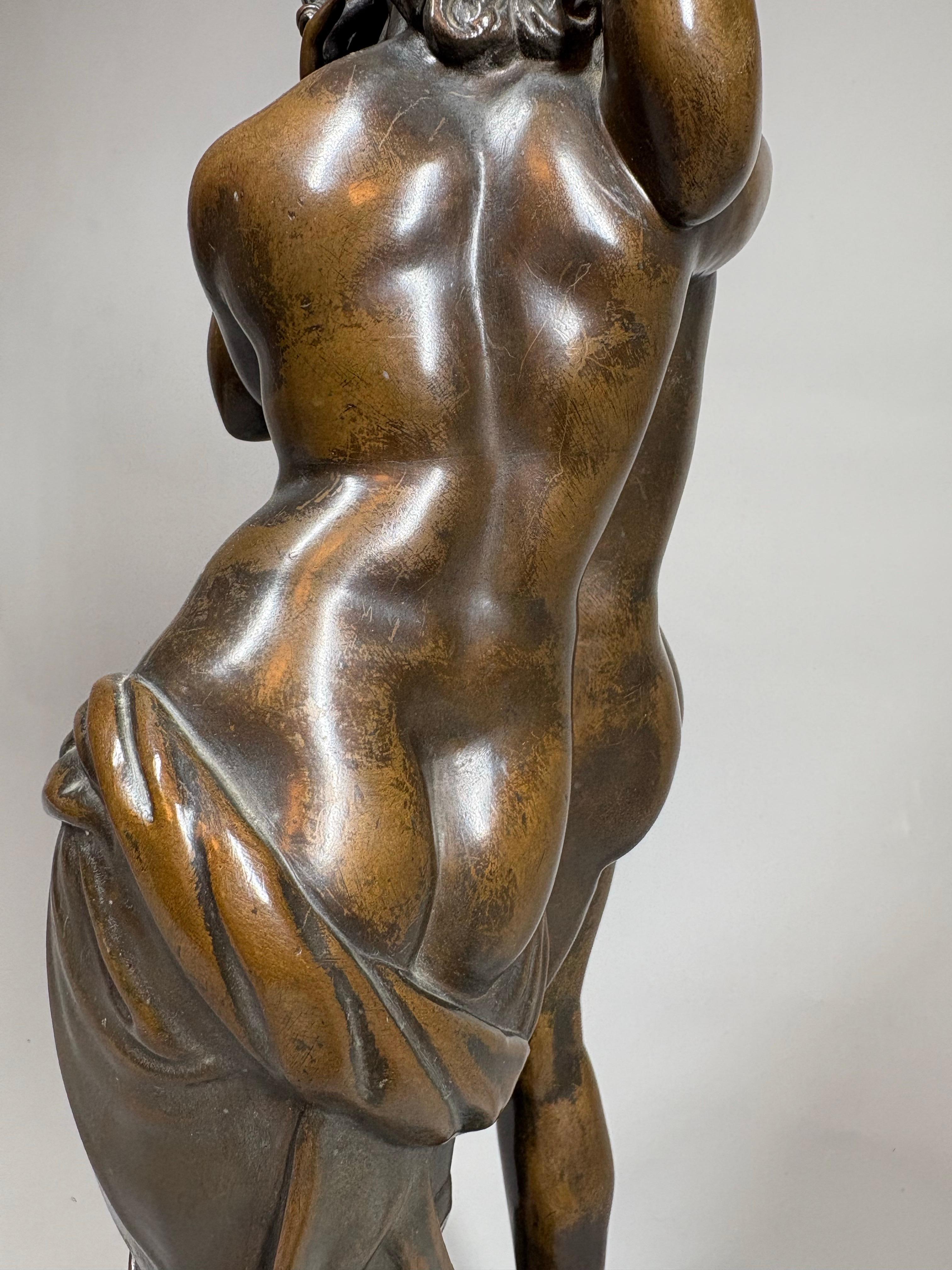 Antique bronze model of Cupid and Psyche after The Antique en venta 6