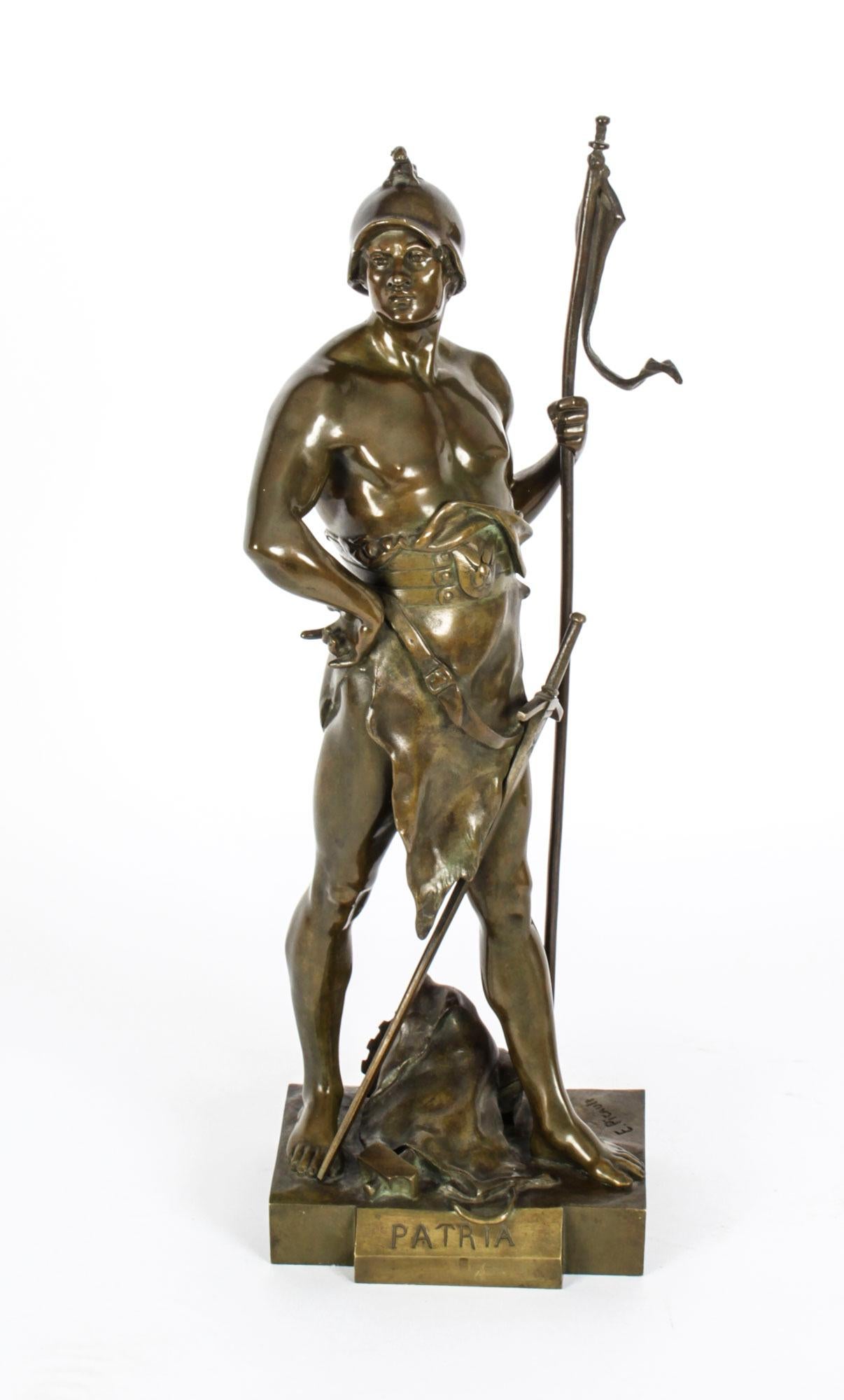 Antique Bronze Mythological Warrior 