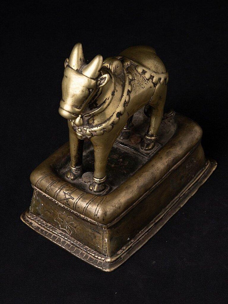 Antique bronze Nandi Bull from India from India 7
