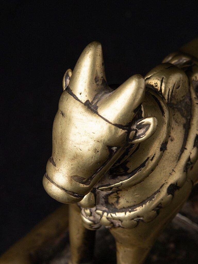 Antique bronze Nandi Bull from India from India 8