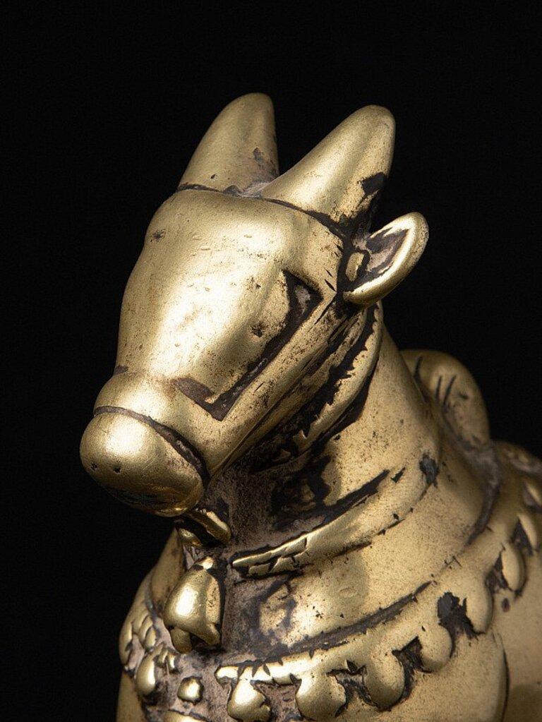 Antique bronze Nandi Bull from India from India 9