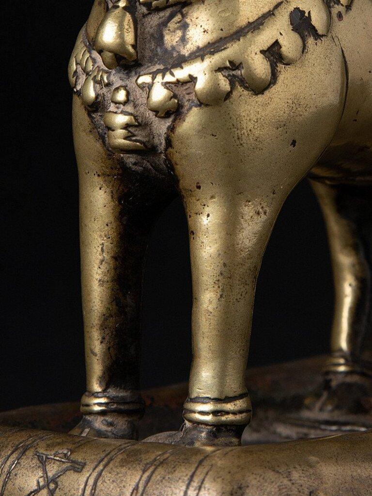 Antique bronze Nandi Bull from India from India 10