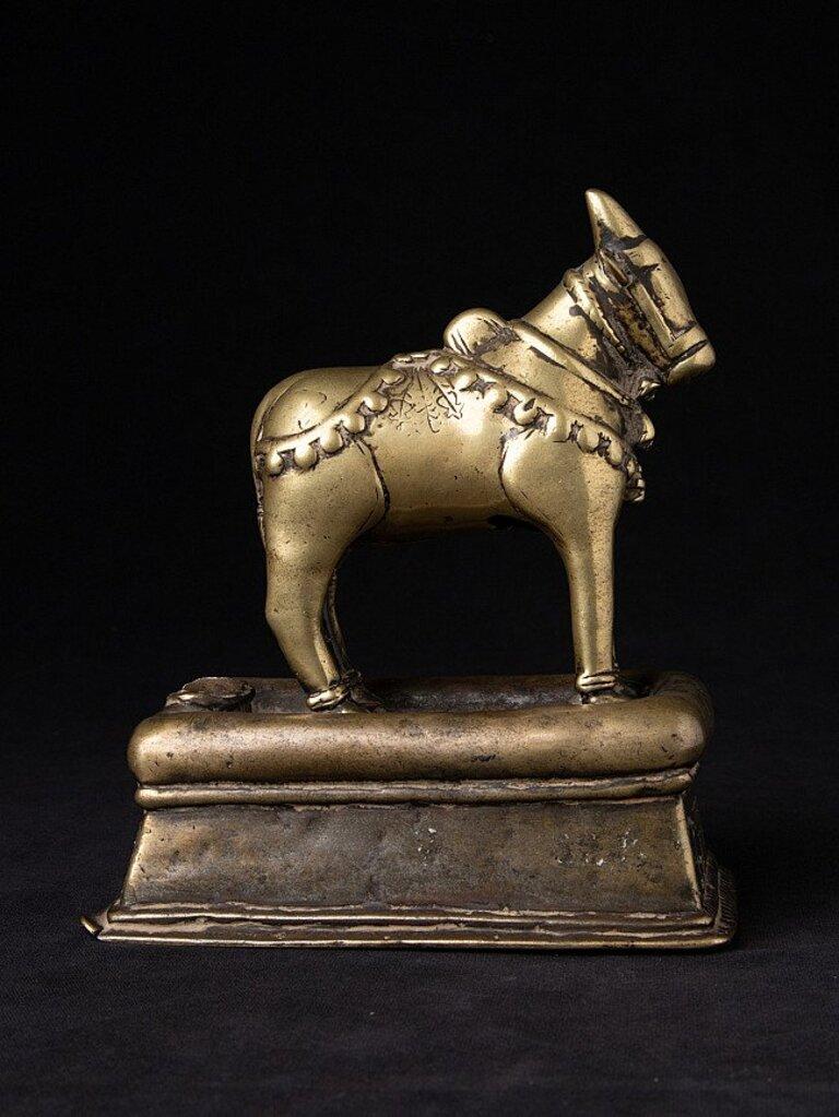 18th Century Antique bronze Nandi Bull from India from India