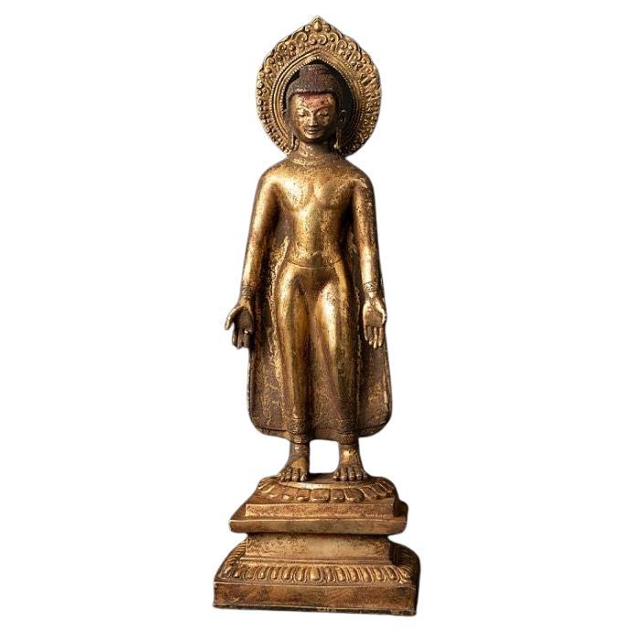 Antique Bronze Nepali Buddha Statue from Nepal For Sale at 1stDibs