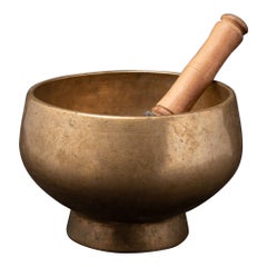 Antique bronze Nepali Naga singing bowl from Nepal