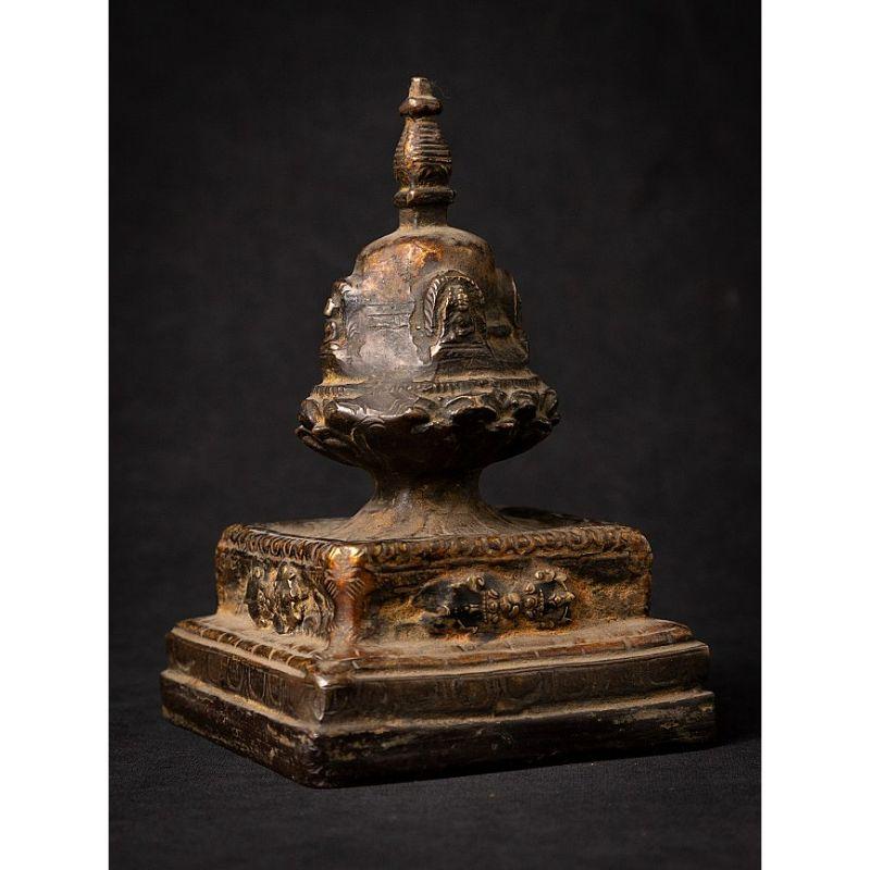 Antique Bronze Nepali Stupa from Nepal 3