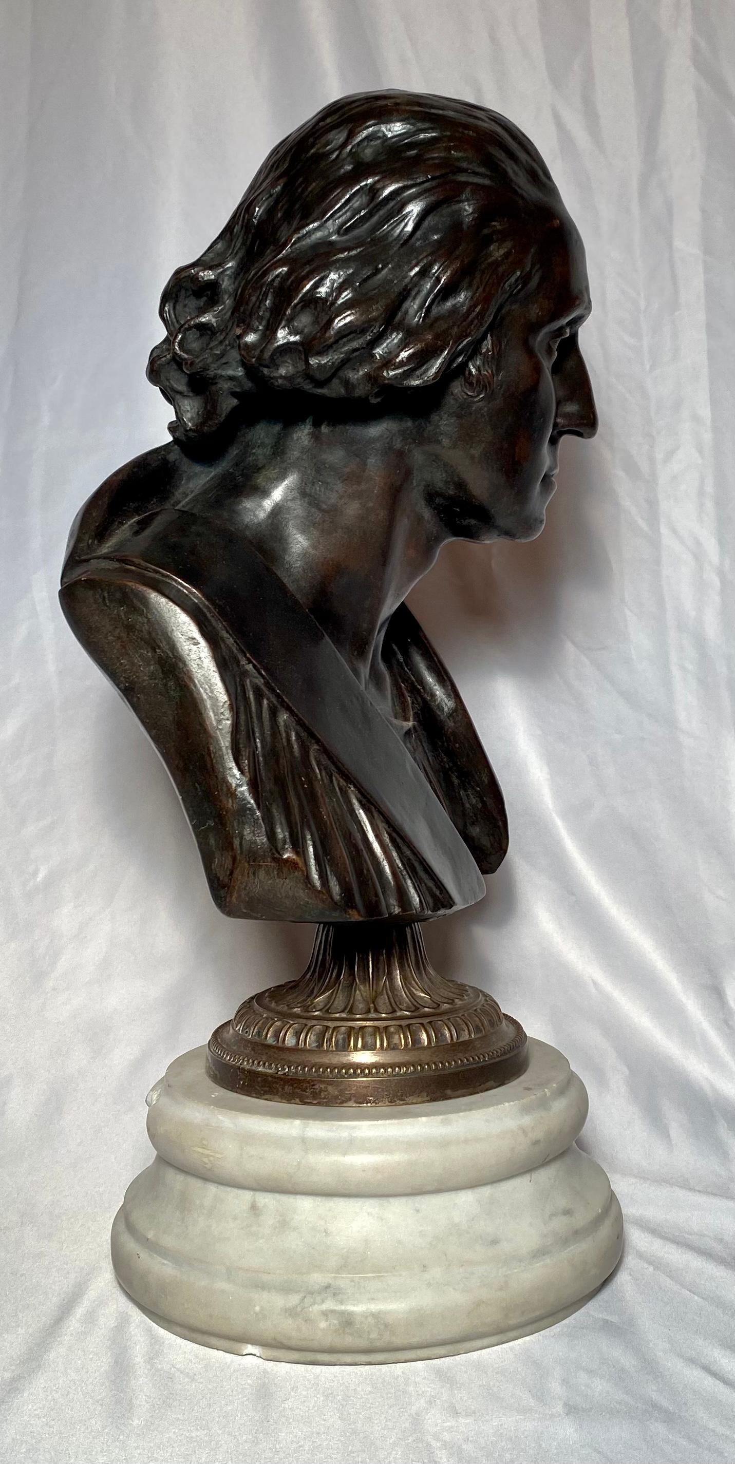 Antique Bronze of George Washington, Cast, circa 1900 In Good Condition In New Orleans, LA