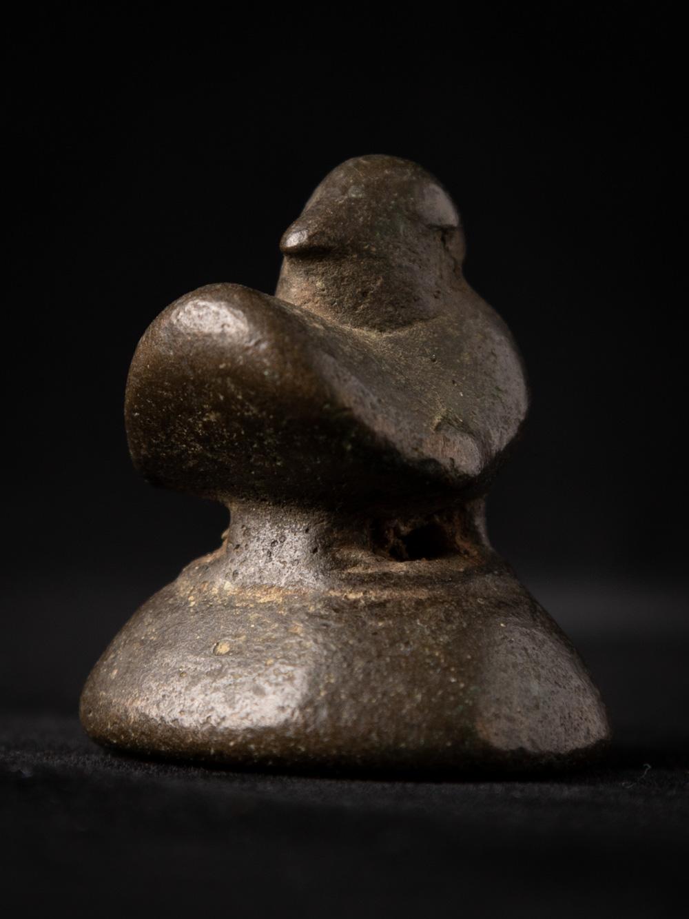 Antique bronze Opium Weight  In Good Condition In DEVENTER, NL