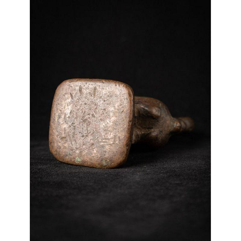 Antikes Opiumgewicht aus Bronze aus Birma im Angebot 5