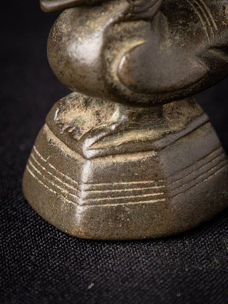 Antique bronze Opium weight from Burma For Sale 4