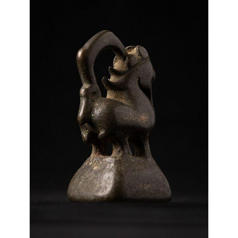 Antique Bronze Opium Weight from Burma For Sale 5