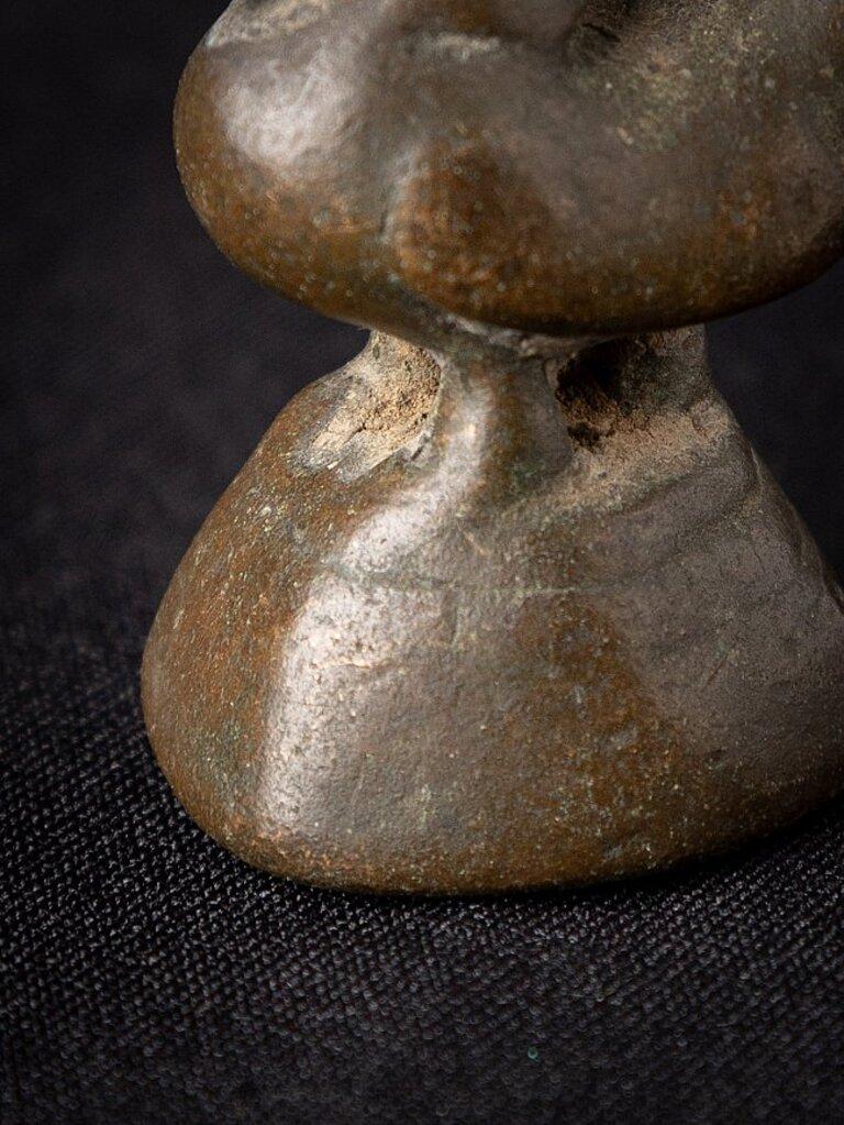 Antique Bronze Opium Weight from Burma For Sale 5