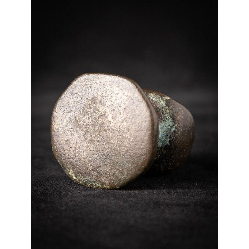 Antique Bronze Opium Weight from Burma For Sale 6