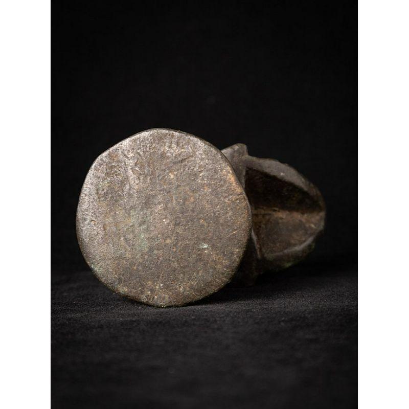 Antikes Opiumgewicht aus Bronze aus Birma im Angebot 6