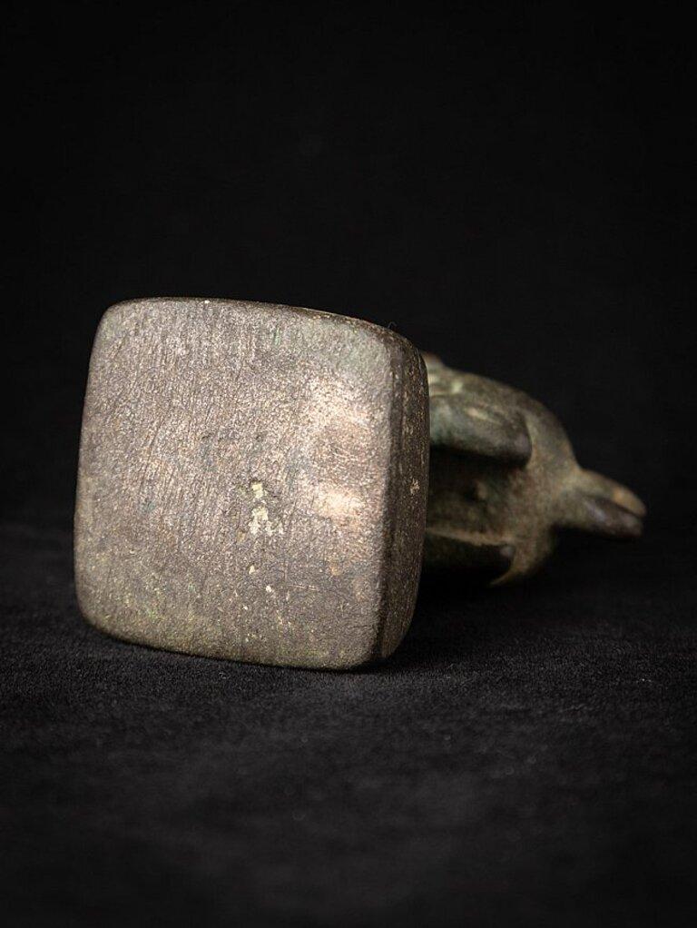 Antique Bronze Opium Weight from Burma For Sale 6