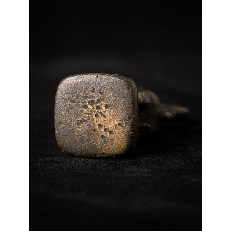 Antique Bronze Opium Weight from Burma For Sale 6