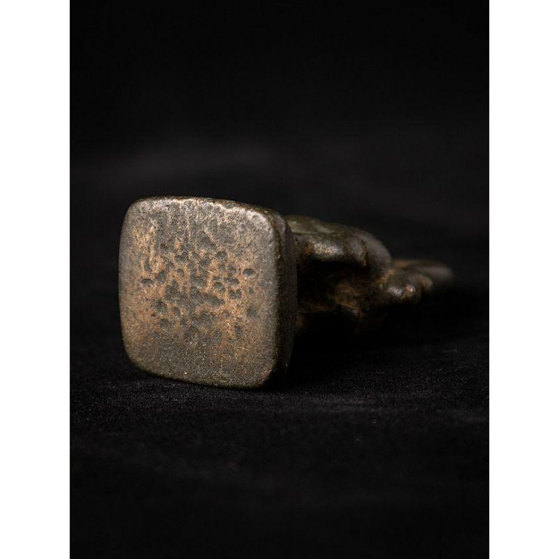 Antique bronze Opium Weight from Burma For Sale 5