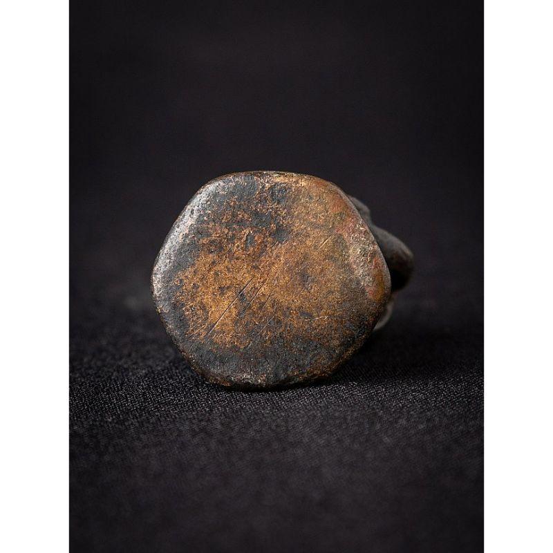 Antique bronze Opium Weight from Burma For Sale 5