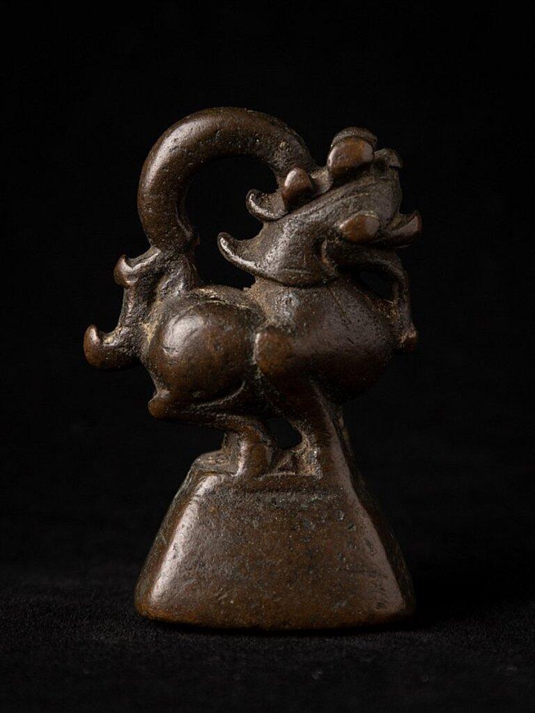 Burmese Antique Bronze Opium Weight from Burma For Sale