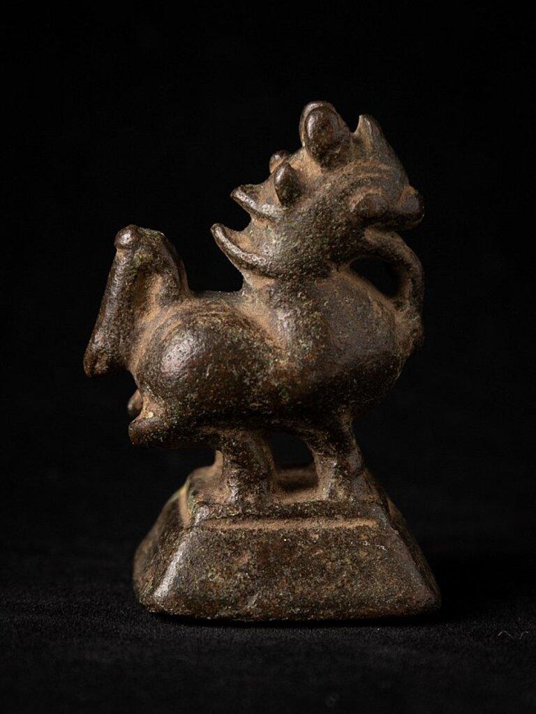 Poids en bronze ancien d'opium de Birmanie Bon état - En vente à DEVENTER, NL