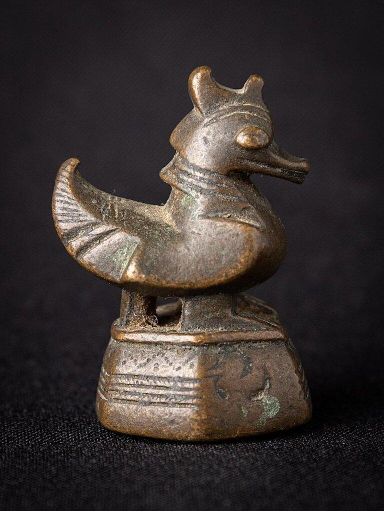 Burmese Antique bronze Opium Weight from Burma For Sale