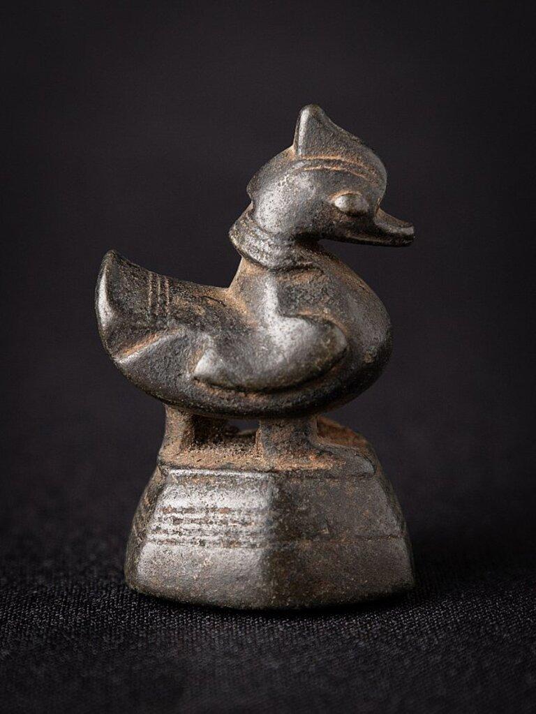 Peso de opio antiguo de bronce procedente de Birmania Birmano en venta