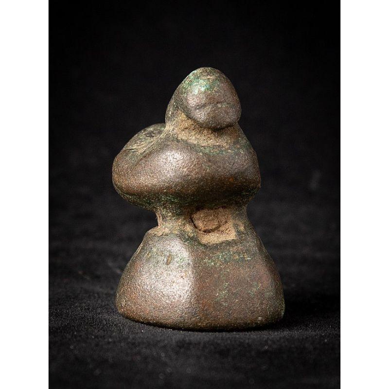 Antique Bronze Opium Weight from Burma In Good Condition For Sale In DEVENTER, NL