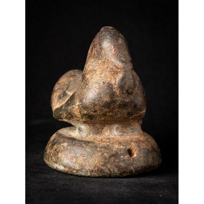 Antique Bronze Opium Weight from, Burma In Good Condition For Sale In DEVENTER, NL