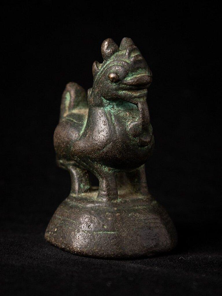 Antique bronze Opium Weight from Burma In Good Condition For Sale In DEVENTER, NL