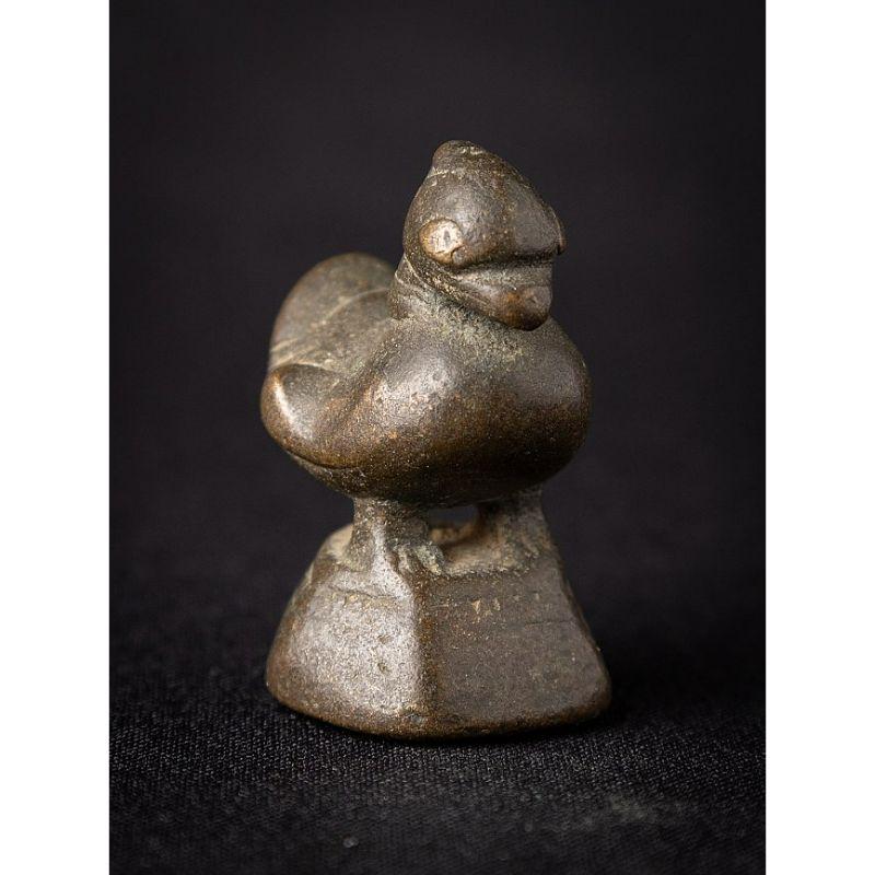 Antique bronze Opium Weight from Burma In Good Condition In DEVENTER, NL