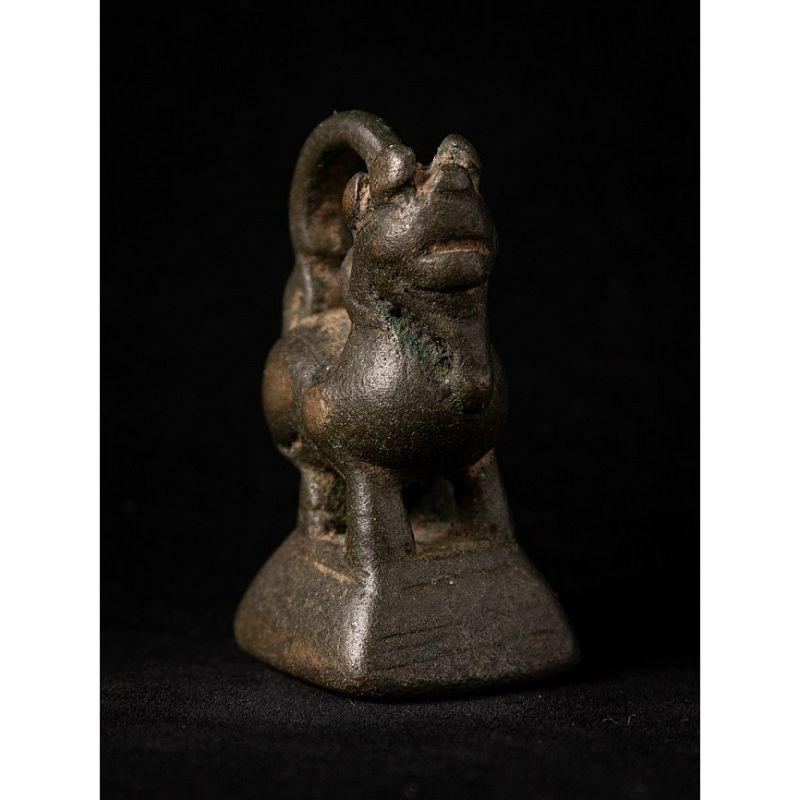 Antique bronze Opium Weight from Burma In Good Condition For Sale In DEVENTER, NL