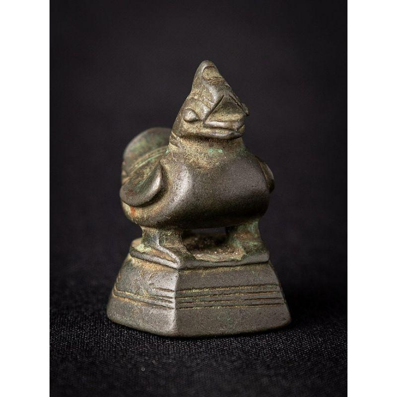 Antique Bronze Opium Weight from Burma In Good Condition For Sale In DEVENTER, NL