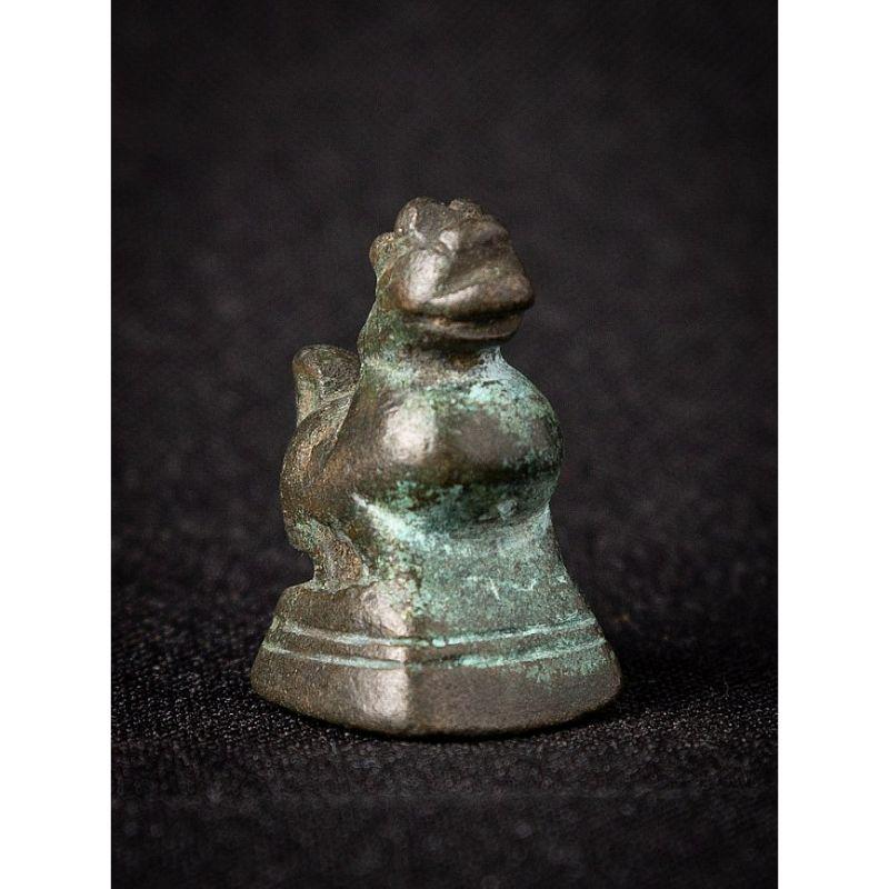 Antique Bronze Opium Weight from Burma In Good Condition In DEVENTER, NL