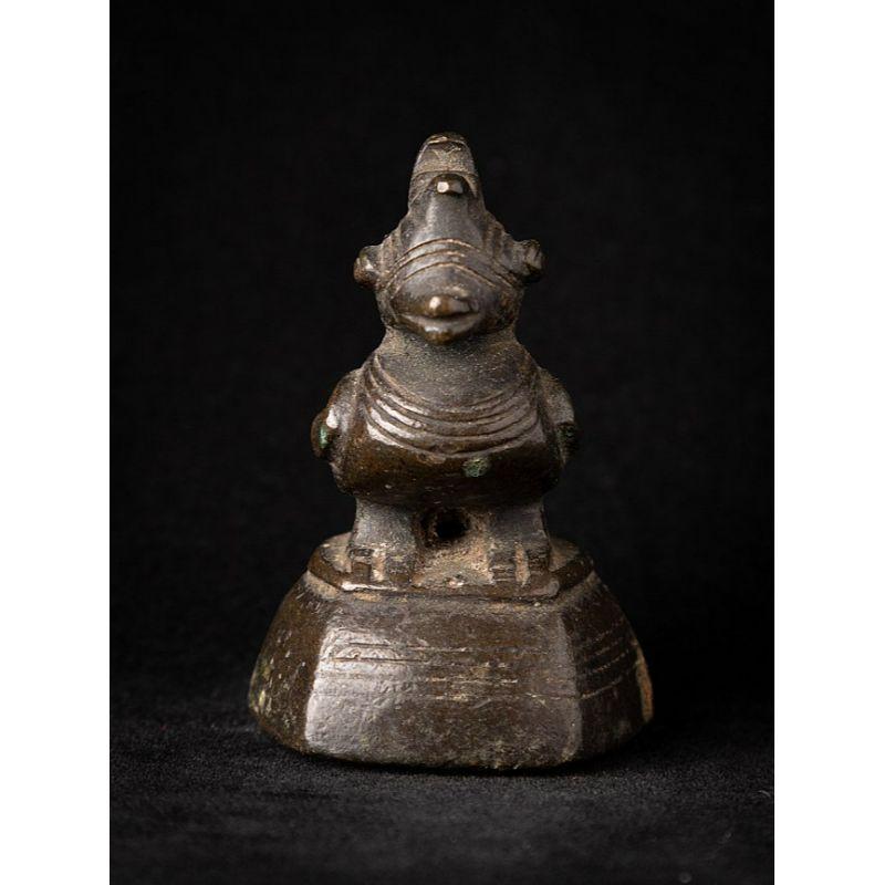 19th Century Antique Bronze Opium Weight from, Burma For Sale