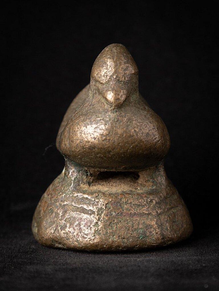 19th Century Antique Bronze Opium Weight from Burma For Sale