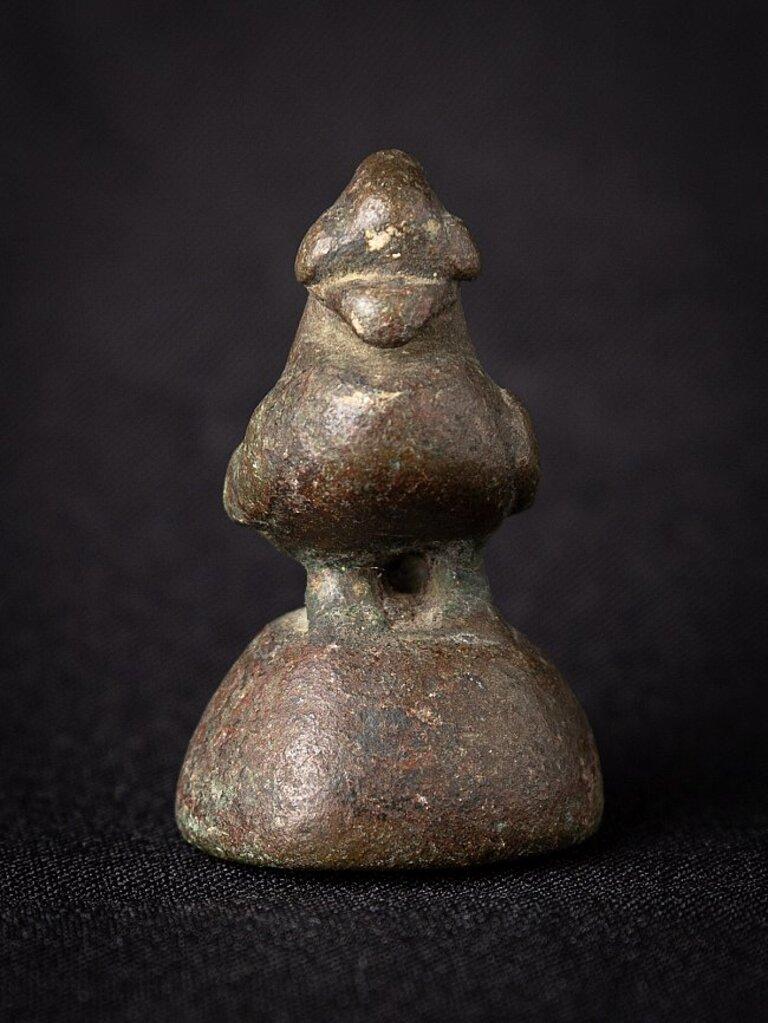18th Century and Earlier Antique Bronze Opium Weight from Burma For Sale