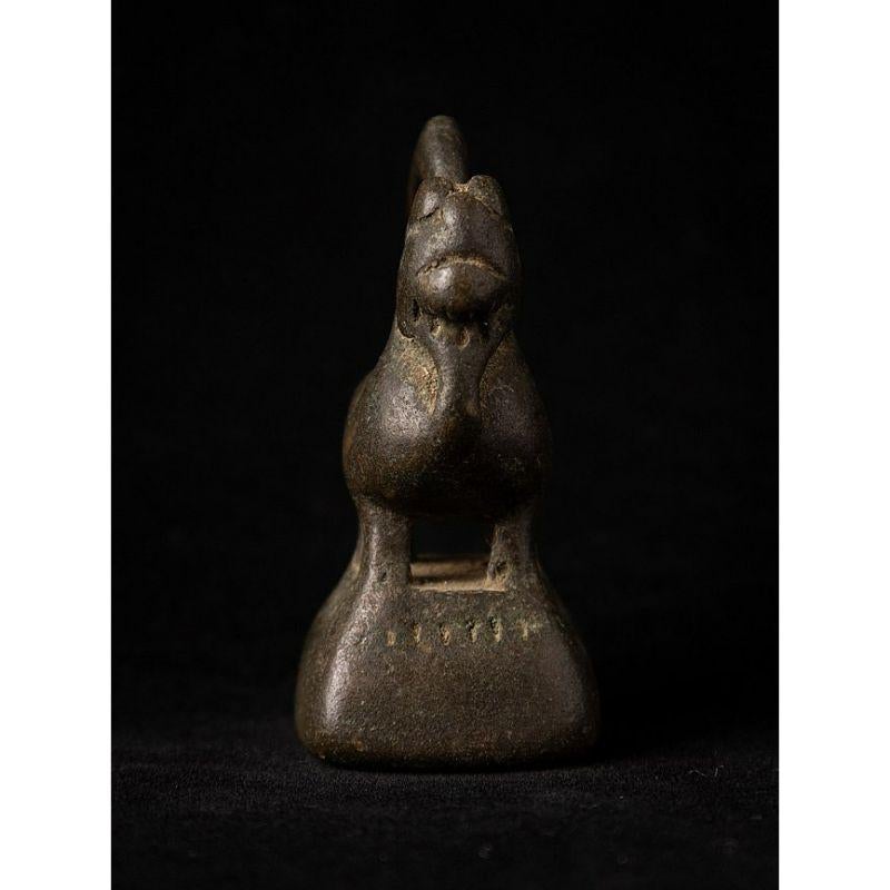 18th Century and Earlier Antique Bronze Opium Weight from Burma For Sale